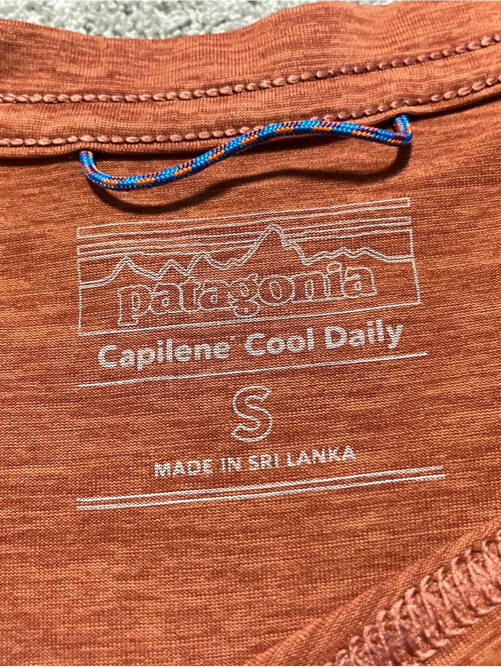 Patagonia Short Sleeve Trail Tee in Rust Orange - Picture 5 of 14